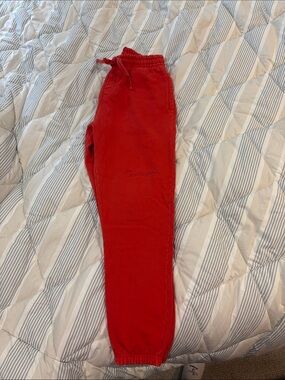 Red Civil Regime Jogger Sweatpants